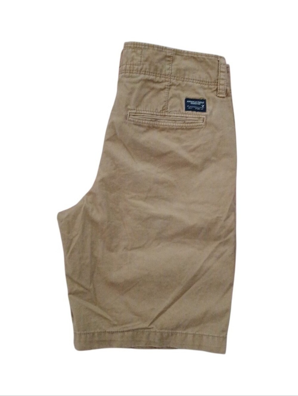 American Eagle Outfitters Chino Shorts Size 26 Prep Length Khaki Cotton